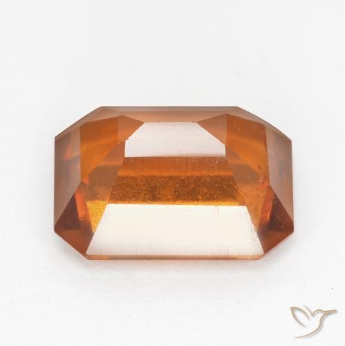 granate hessonita Naranja oscuro medio natural de 2.36 ct, Corte Octágono / Esmeralda, VS