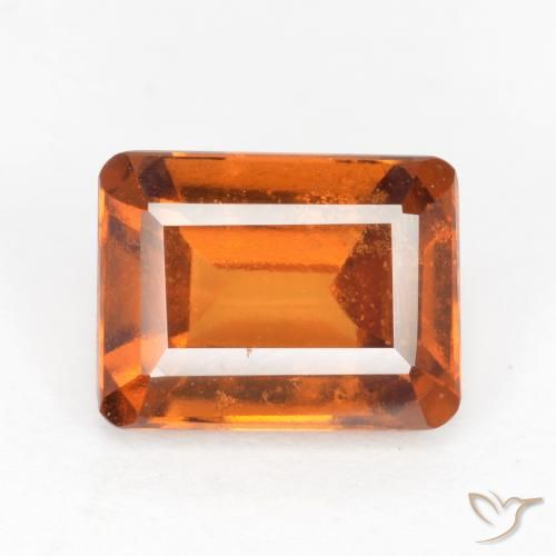 granate hessonita Naranja oscuro natural de 2.13 ct, Corte Octágono / Esmeralda, VS-SI