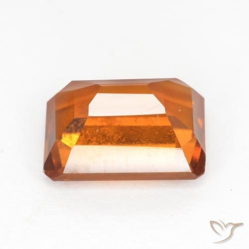 granate hessonita Naranja oscuro natural de 2.13 ct, Corte Octágono / Esmeralda, VS-SI