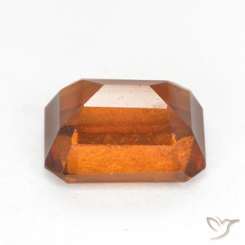 granate hessonita Naranja oscuro natural de 2.21 ct, Corte Octágono / Esmeralda, SI