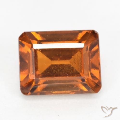 granate hessonita Naranja rojizo natural de 2.58 ct, Corte Octágono / Esmeralda, VS