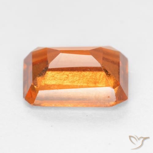 granate hessonita Ámbar naranja natural de 1.72 ct, Corte Octágono / Esmeralda, SI