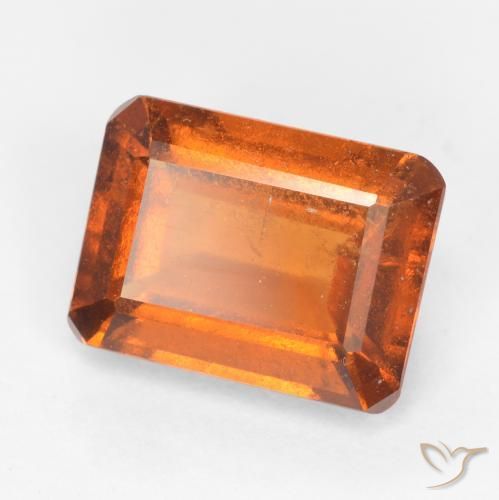 granate hessonita Naranja oscuro natural de 1.90 ct, Corte Octágono / Esmeralda, SI