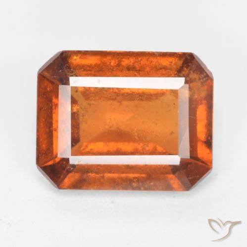granate hessonita Naranja oscuro natural de 1.82 ct, Corte Octágono / Esmeralda, SI