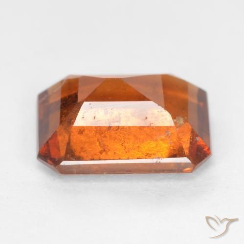 granate hessonita Naranja oscuro natural de 1.82 ct, Corte Octágono / Esmeralda, SI