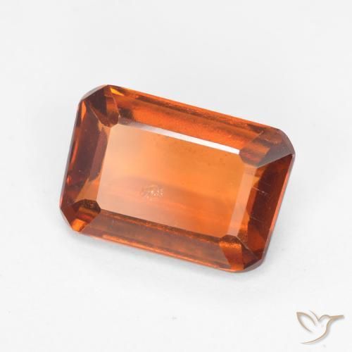 granate hessonita Naranja oscuro natural de 2.18 ct, Corte Octágono / Esmeralda, VS-SI