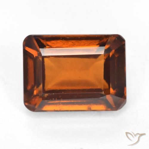 granate hessonita Naranja oscuro natural de 2.16 ct, Corte Octágono / Esmeralda, VS-SI