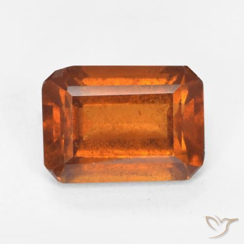 granate hessonita Naranja oscuro natural de 2.03 ct, Corte Octágono / Esmeralda, SI