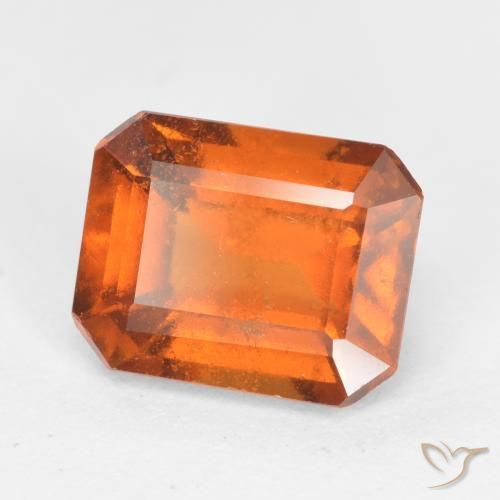 granate hessonita Naranja oscuro natural de 2.38 ct, Corte Octágono / Esmeralda, SI