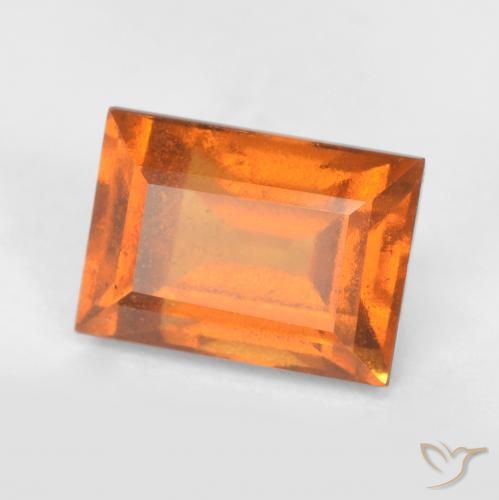 1.66ct Natural Naranja claro granate hessonita, Corte Baguette, VS-SI
