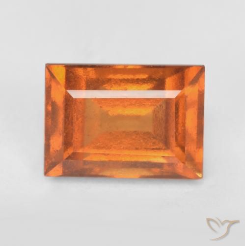 granate hessonita Naranja claro natural de 1.66 ct, Corte Baguette, VS-SI