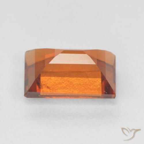 granate hessonita Naranja oscuro medio natural de 1.11 ct, Corte Baguette, VS-SI