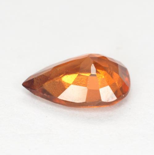 Granate hessonita naranja natural de 0,99 ct, en forma de pera, VS