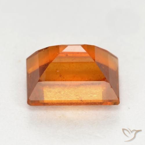 granate hessonita Naranja oscuro natural de 1.42 ct, Corte Baguette, SI