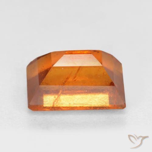 granate hessonita Naranja medio natural de 1.28 ct, Corte Baguette, SI