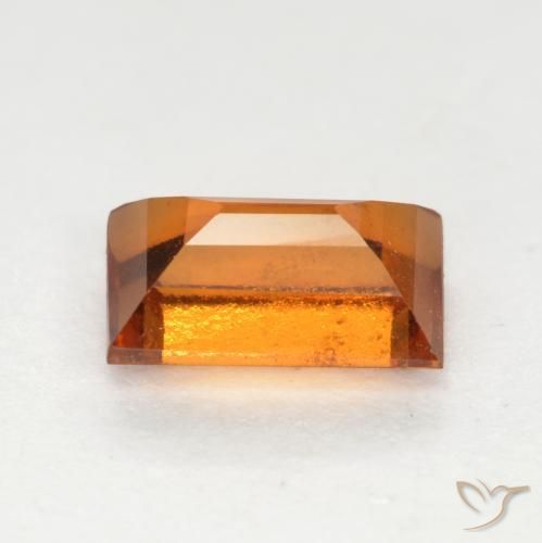 granate hessonita Naranja oscuro medio natural de 0.95 ct, Corte Baguette, VS-SI