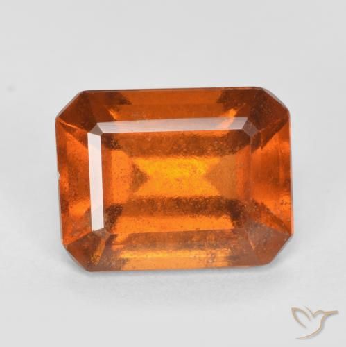 granate hessonita Naranja oscuro natural de 2.48 ct, Corte Octágono / Esmeralda, SI