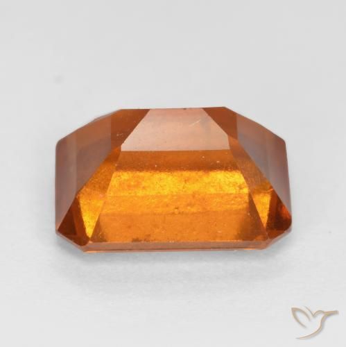 granate hessonita Naranja oscuro natural de 2.48 ct, Corte Octágono / Esmeralda, SI