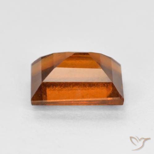 granate hessonita Naranja oscuro medio natural de 1.28 ct, Corte Baguette, VS
