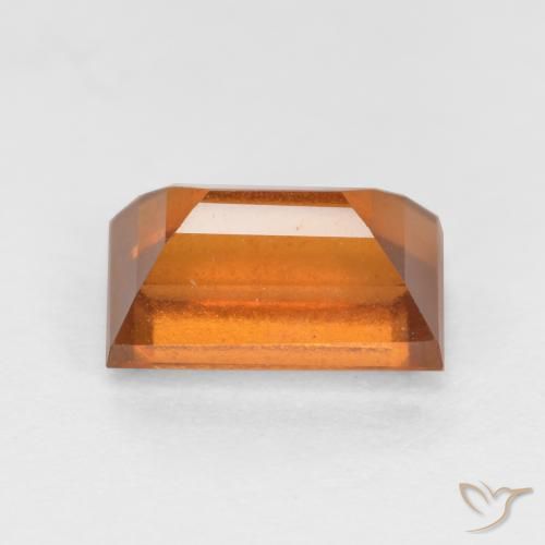 granate hessonita Naranja oscuro natural de 1.51 ct, Corte Baguette, VS-SI