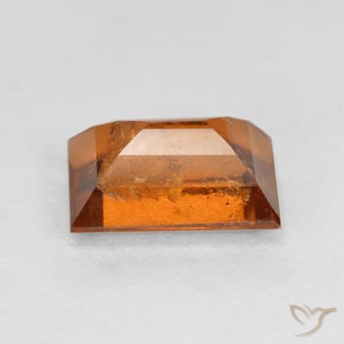 granate hessonita Naranja fuego natural de 1.49 ct, Corte Baguette, SI
