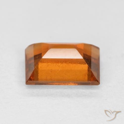 granate hessonita Naranja medio natural de 1.12 ct, Corte Baguette, VS-SI