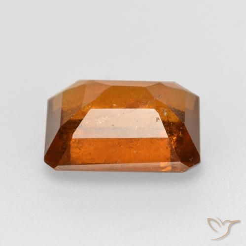 granate hessonita Ámbar naranja natural de 2.08 ct, Corte Octágono / Esmeralda, SI