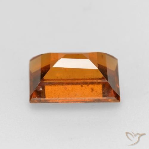 granate hessonita Naranja oscuro natural de 1.57 ct, Corte Baguette, VS