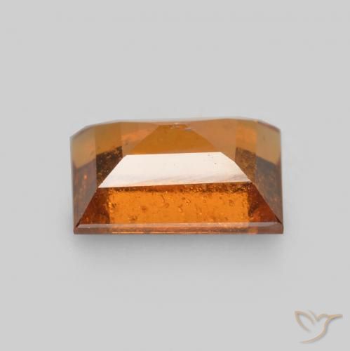 granate hessonita Naranja oscuro medio natural de 1.26 ct, Corte Baguette, SI