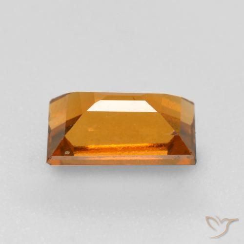 granate hessonita Naranja marrón natural de 0.76 ct, Corte Baguette, VS