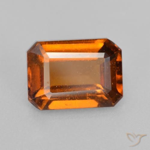 granate hessonita Naranja medio natural de 2.25 ct, Corte Octágono / Esmeralda, VS