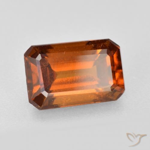 granate hessonita Naranja oscuro medio natural de 2.15 ct, Corte Octágono / Esmeralda, VS-SI