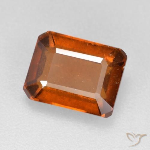 granate hessonita Naranja rojizo natural de 2.70 ct, Corte Octágono / Esmeralda, SI