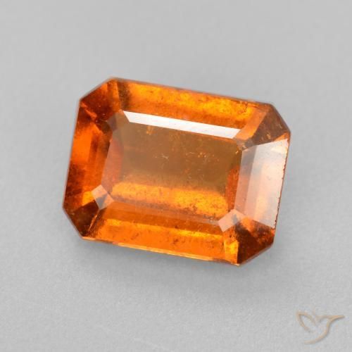 granate hessonita Naranja medio natural de 2.11 ct, Corte Octágono / Esmeralda, SI