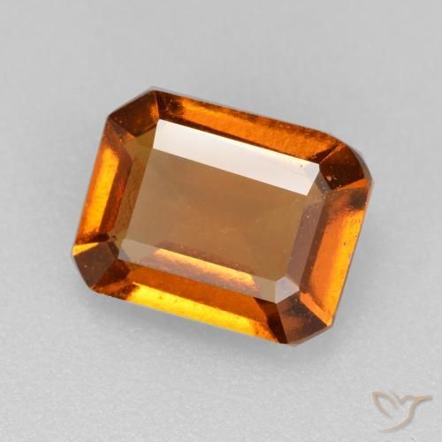 granate hessonita Naranja oscuro natural de 2.09 ct, Corte Octágono / Esmeralda, VS-SI