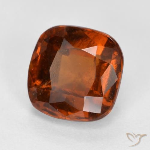 granate hessonita Naranja rojizo natural de 2.00 ct, Forma Cojín, VS-SI