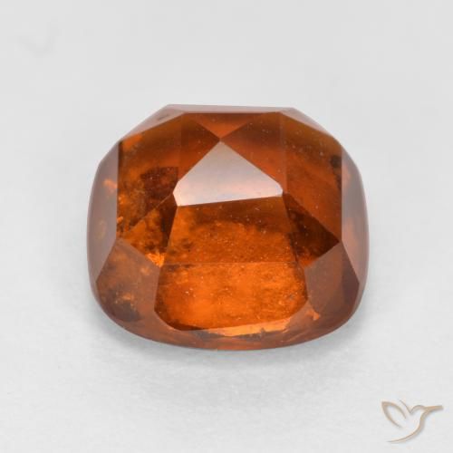 granate hessonita Ámbar naranja natural de 2.33 ct, Forma Cojín, SI