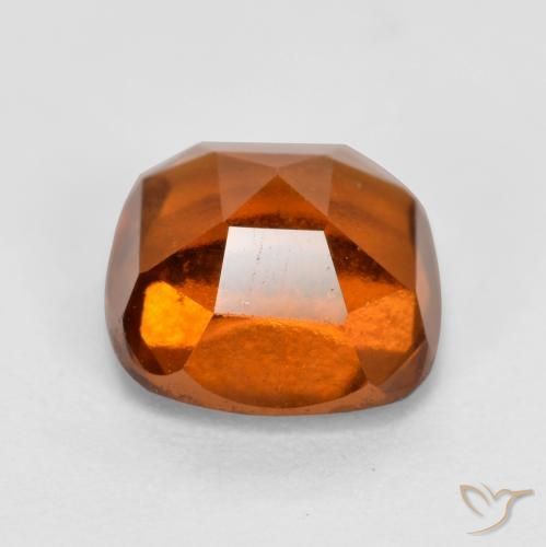 granate hessonita Naranja oscuro natural de 2.10 ct, Forma Cojín, VS-SI