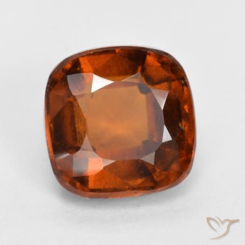 granate hessonita Ámbar naranja natural de 2.08 ct, Forma Cojín, VS