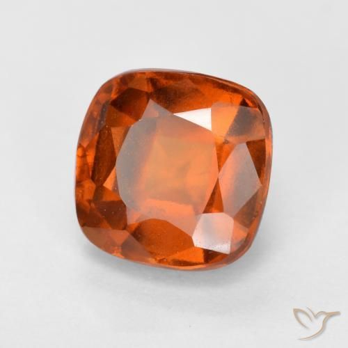 granate hessonita Naranja fuego natural de 2.08 ct, Forma Cojín, VS
