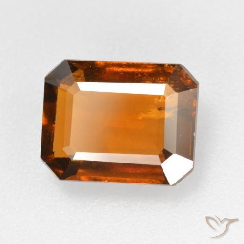 granate hessonita Naranja oscuro natural de 2.63 ct, Corte Octágono / Esmeralda, SI