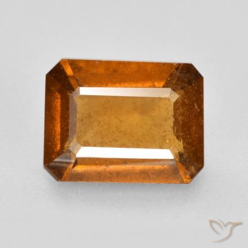granate hessonita Naranja oscuro natural de 2.58 ct, Corte Octágono / Esmeralda, SI