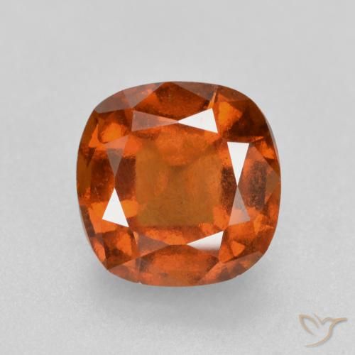 1.87ct Natural Naranja rojizo granate hessonita, Forma Cojín, VS-SI