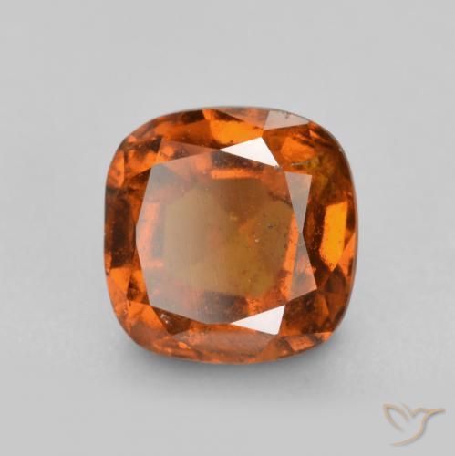 granate hessonita Ámbar naranja natural de 2.32 ct, Forma Cojín, VS-SI