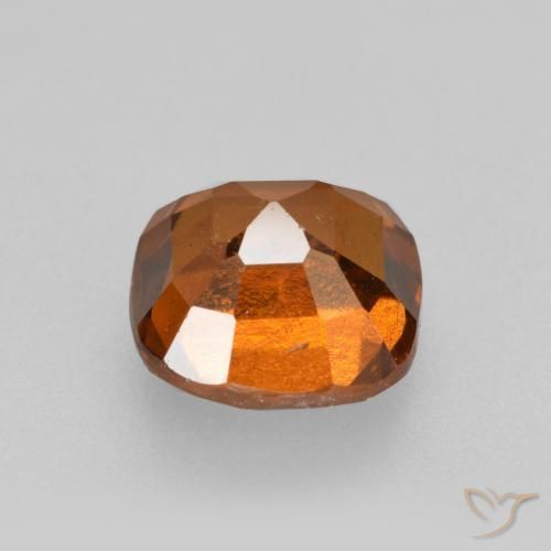 granate hessonita Naranja oscuro medio natural de 2.08 ct, Forma Cojín, VS-SI