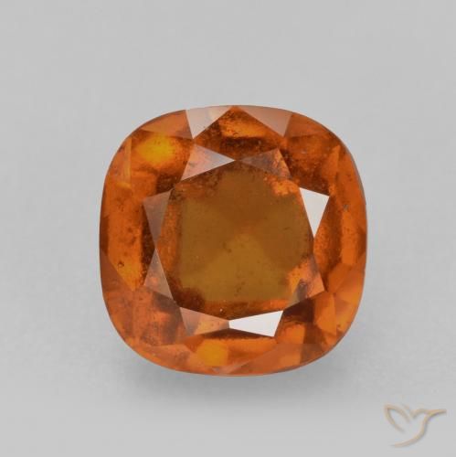 2.28ct Natural Naranja medio granate hessonita, Forma Cojín, VS-SI