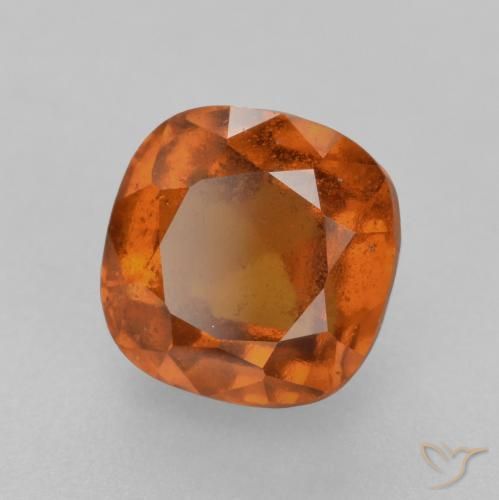 granate hessonita Naranja medio natural de 2.28 ct, Forma Cojín, VS-SI