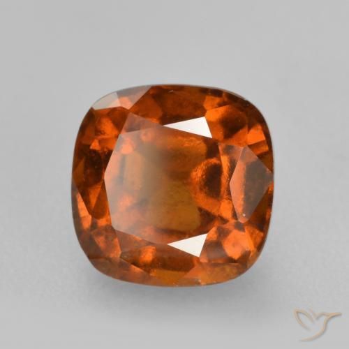 granate hessonita Naranja oscuro natural de 2.16 ct, Forma Cojín, VS-SI