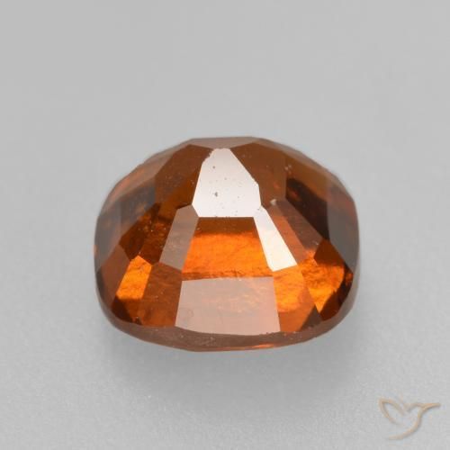 granate hessonita Naranja oscuro natural de 2.16 ct, Forma Cojín, VS-SI