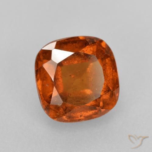 granate hessonita Naranja medio natural de 2.01 ct, Forma Cojín, VS-SI